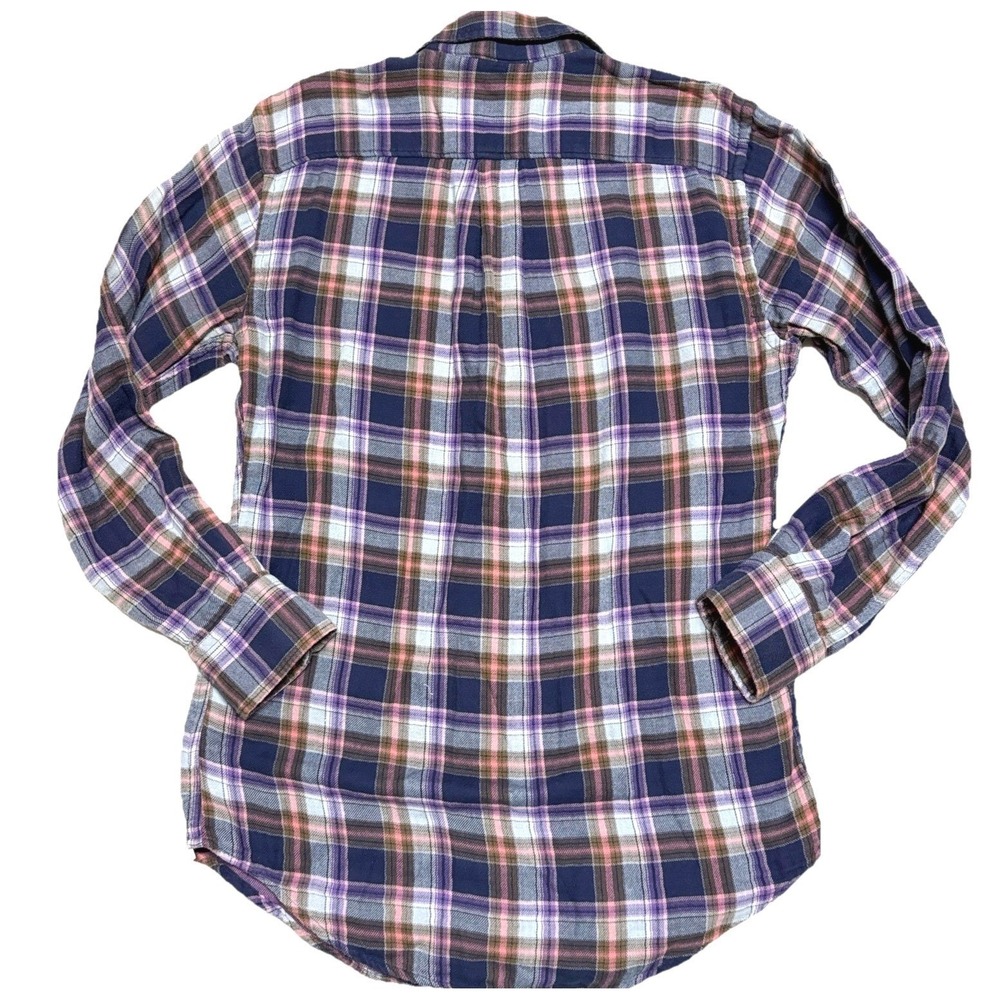 Peter Millar Flannel Shirt Mountainside Collection Purple Plaid Mens Medium - Picture 3 of 9